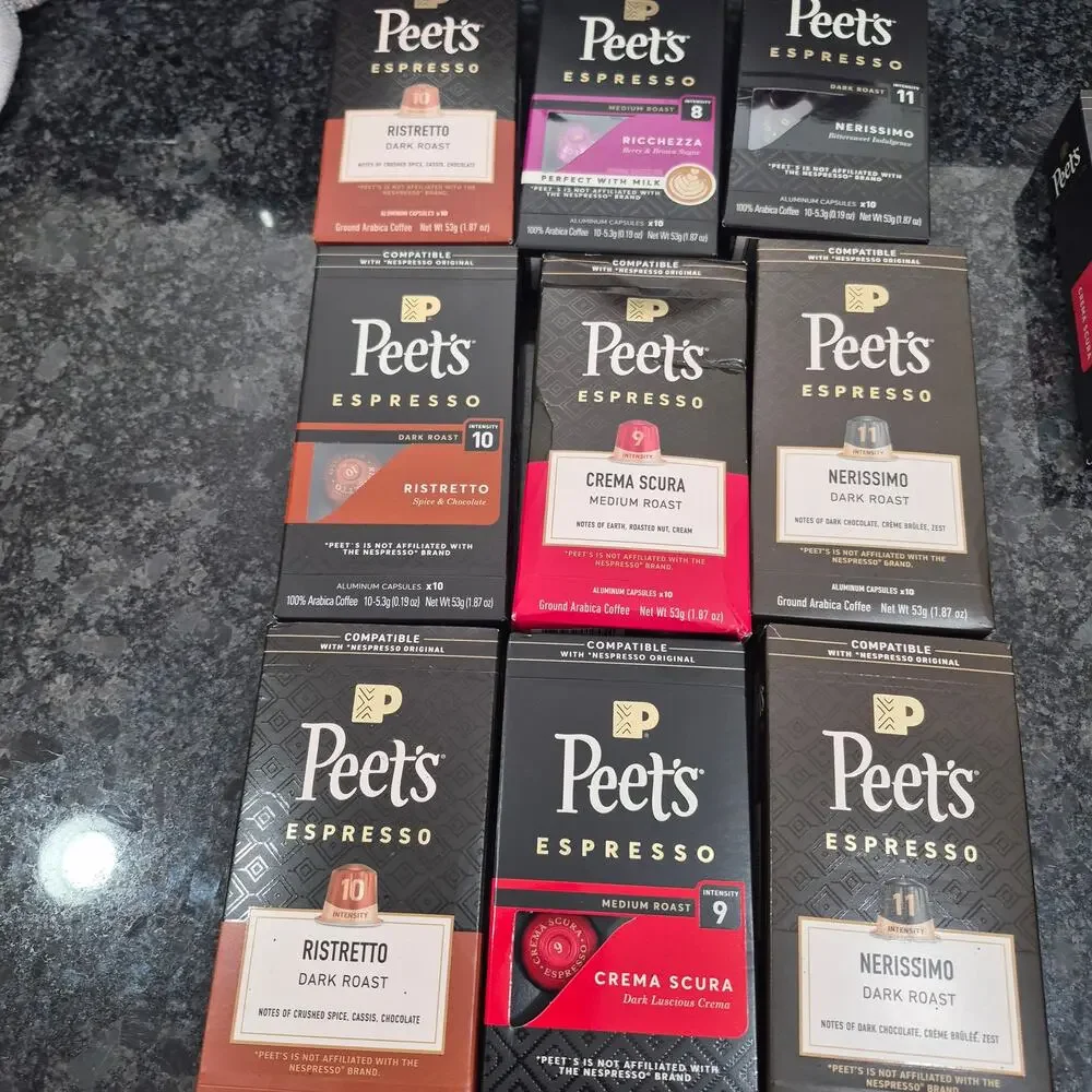Peet's Coffee Nespresso Compatible Aluminum Capsules, 113 CT